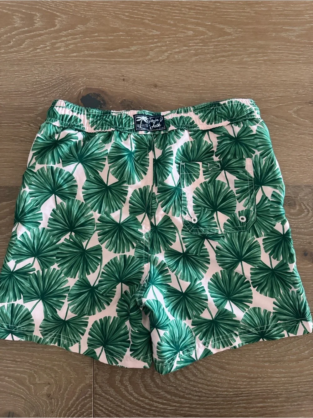 Janie and Jack Kids' Tropical Swim Trunks - Blue, Yellow, Green